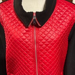 Lauren Ralph Lauren Red and Black Quilted Jacket